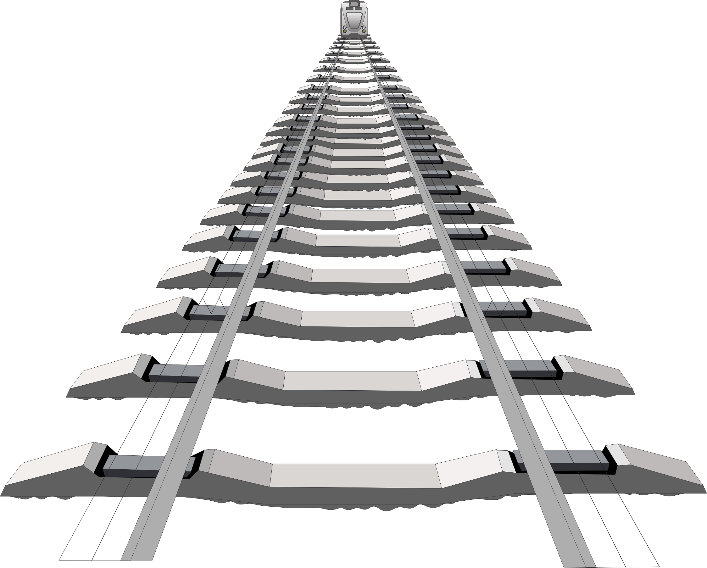 Railway Lines Sketch Style Svg Vector Free Vectors